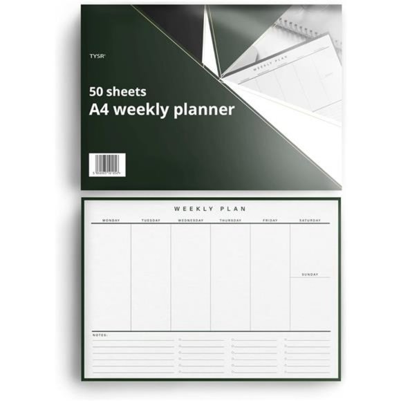 Weekly Desk Planner- 52 undated pages 100gsm Premium Paper Simple Weekly Planner - Picture 5 of 5